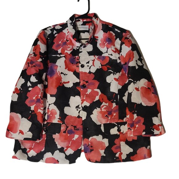 Alfred Dunner Tops - Alfred Dunner Plus size 14 Floral textured Button Up blouse
